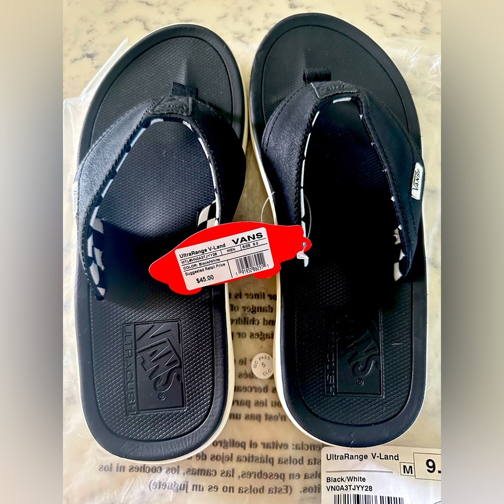 Brand New Vans Flip Flops Mens